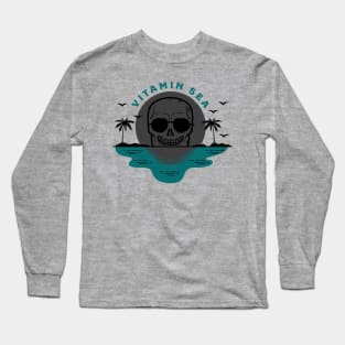 vitamin sea skull Long Sleeve T-Shirt